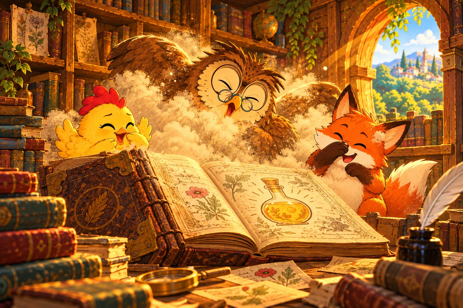 Matilda et Oscar dans la forêt